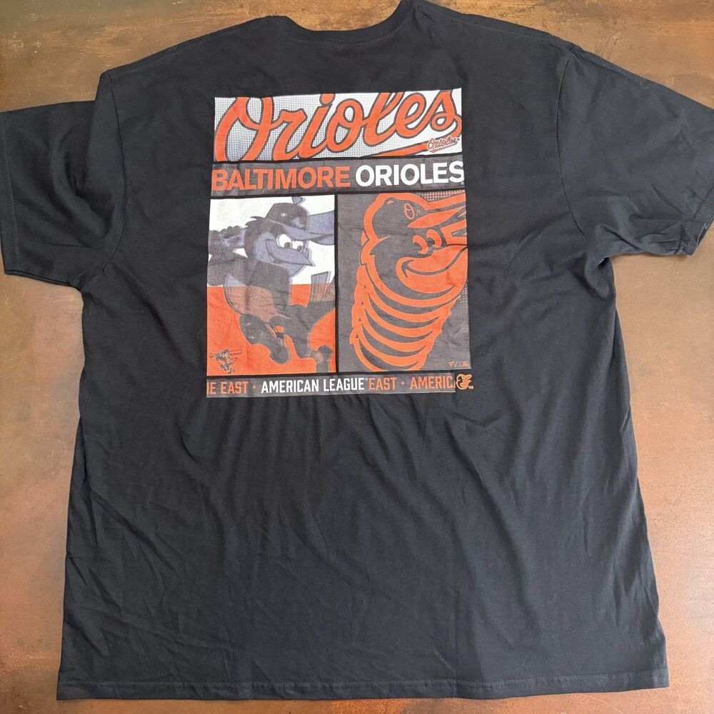Baltimore Orioles 2XL fanatics game wear Back Graphic T-shirt Amercian League E.